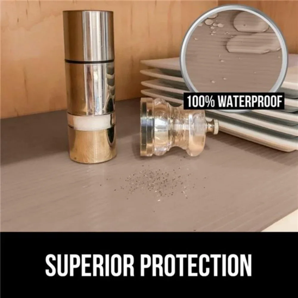 Gorilla Grip Non Adhesive, Waterproof, Durable Ribbed Drawer Liner, 12x20